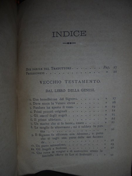 VENERE SACRA Antologia. Raccolta dalla Sacra Bibbia.
