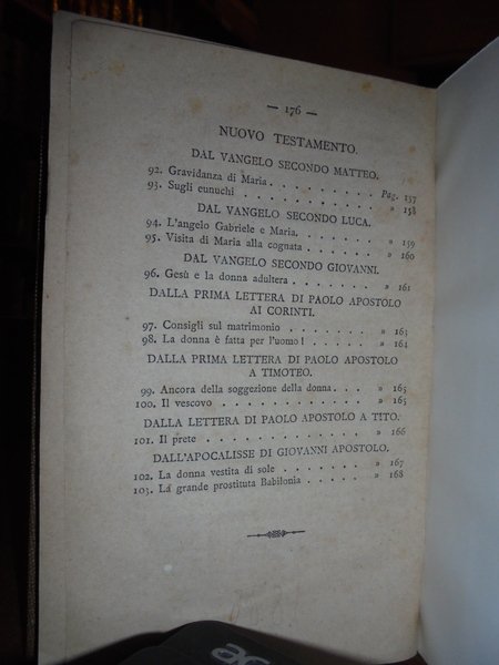 VENERE SACRA Antologia. Raccolta dalla Sacra Bibbia.