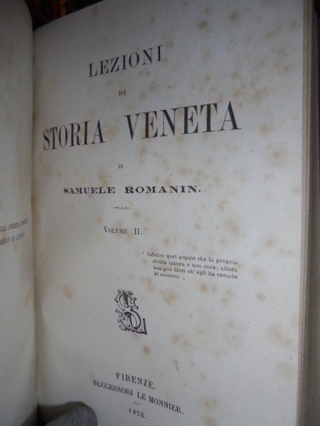 (Veneto) Lezioni di Storia Veneta