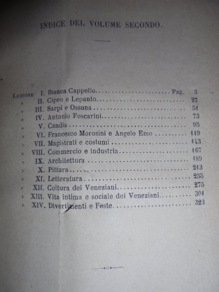 (Veneto) Lezioni di Storia Veneta