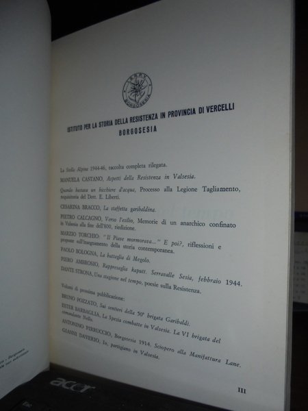 (Vercelli) Una stagione nel tempo. Poesie sulla resistenza
