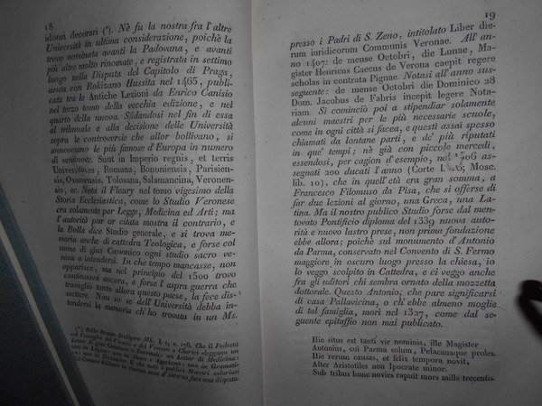 (Verona) Notizia degli Scrittori Veronesi di Scipione Maffei