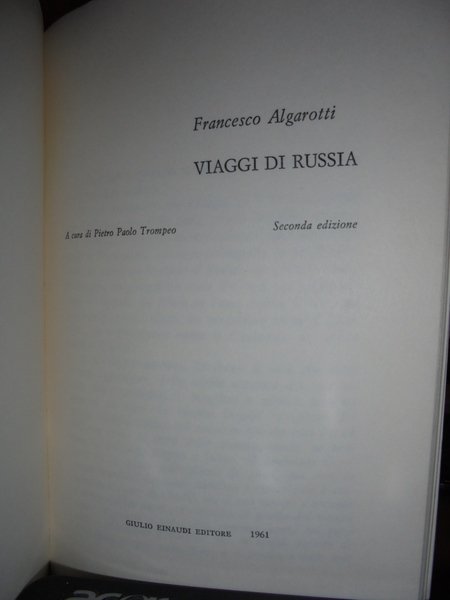 Viaggi di Russia. Un vivissimo reportage dalla Russia del Settecento