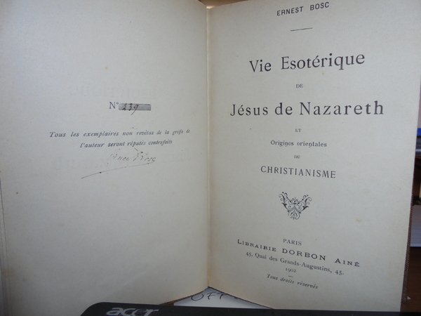 Vie esotérique de Jésus de nazareth et origines orientales du …
