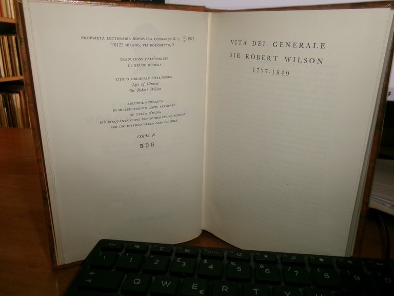 VITA del Generale Sir ROBERT WILSON (1777 - 1849) Dalle …