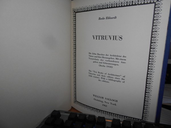 VITRUVIUS. Die Zehn Buecher der Architektur des Vitruv und ihre …