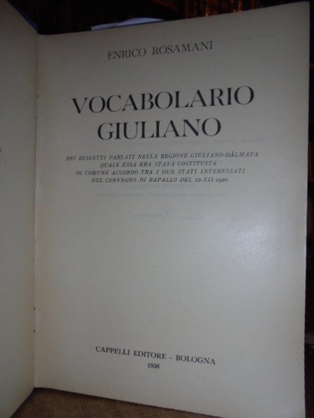 Vocabolario Giuliano