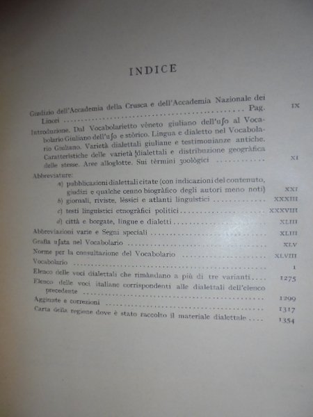 Vocabolario Giuliano
