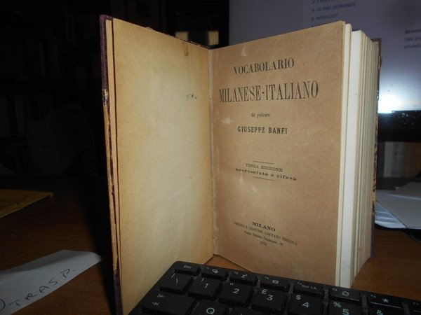 Vocabolario MILANESE-ITALIANO del professore GIUSEPPE BANFI