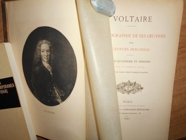 VOLTAIRE - Bibliographie de ses Oeuvres