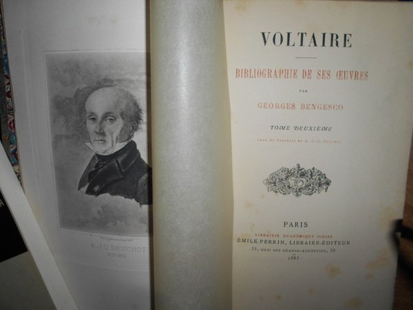 VOLTAIRE - Bibliographie de ses Oeuvres