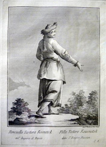 Racçolta di Stampe che representano Figure e Abiti di varie …