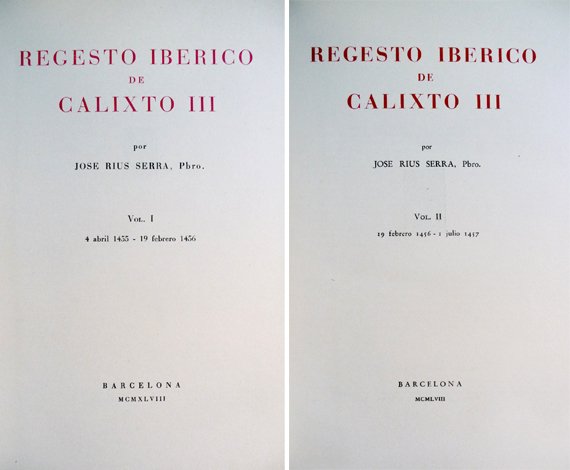Regesto Ibérico de Calixto III. [I: 4 abril 1455-19 de … | Immagine Gallery 2