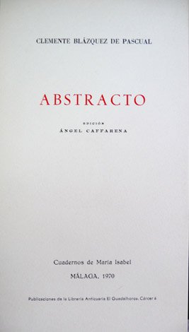 Abstracto.