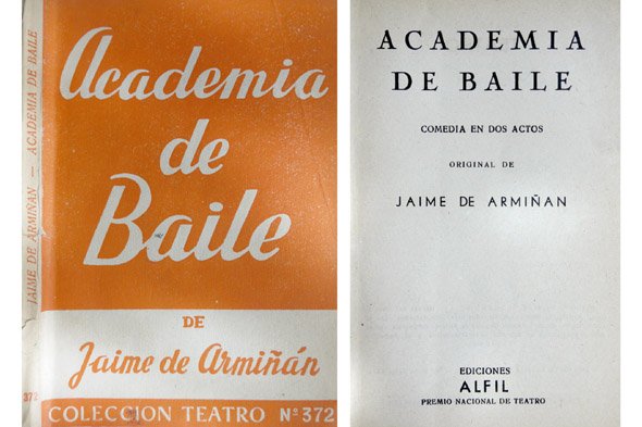 Academia de Baile. Comedia en dos actos.