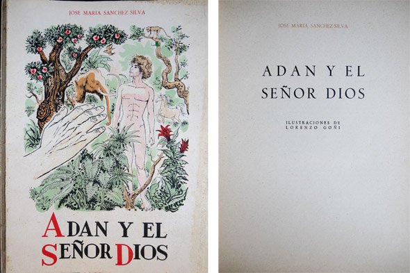 Adán y el Señor Dios. Ilustraciones de Lorenzo Goñi. | Immagine principale