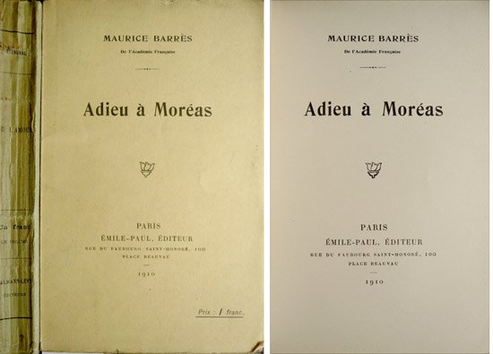 Adieu à Moréas.