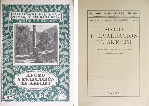 Aforo y evaluación de árboles.