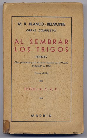 Al sembrar los trigos. Poemas.