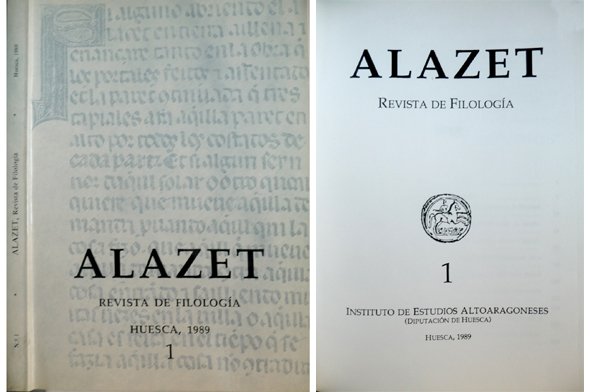Alazet. Revista de Filología. Director: Jesús Vazquez Obrador. Número 1 …