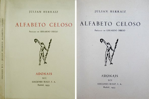 Alfabeto celoso. Poemas. Prólogo de Gerardo Diego.
