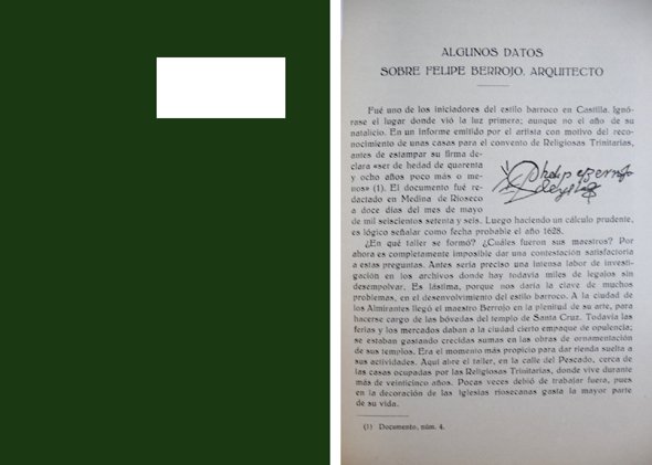 Algunos datos sobre Felipe Berrojo, Arquitecto. [Extraido de: Boletín del …