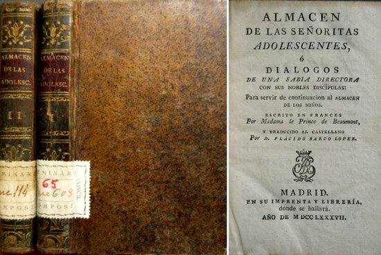 Almacén de las señoritas adolescentes ó Diálogos de una sabia …