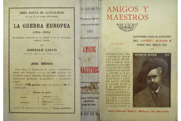 Amigos y Maestros. Contribución al estudio del espíritu humano a … | Immagine principale