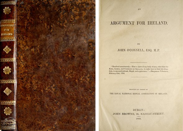 An Argument for Ireland. Printed by order of The Loyal …