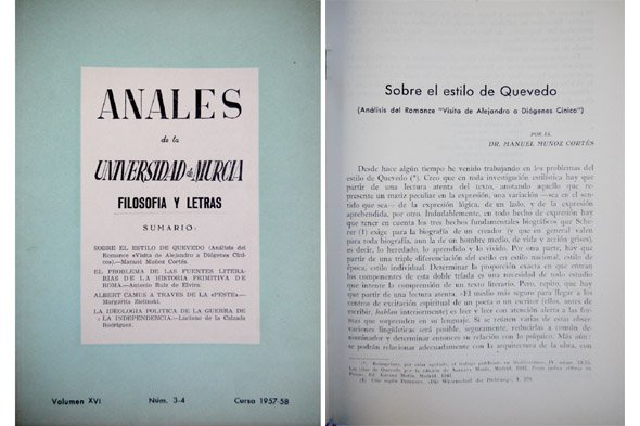 Anales de la Universidad de Murcia. Filosofía y Letras. Volúmen …