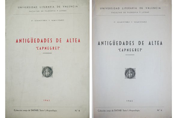 Antigüedades de Altea. "Capnegret".