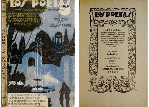 Antología de Poetas Madrileños. [Jacinto Benavente, Pedro de Répide, Manuel …