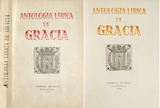 Antología Lírica de Gràcia. Recull antològic i notes d'en Pere …