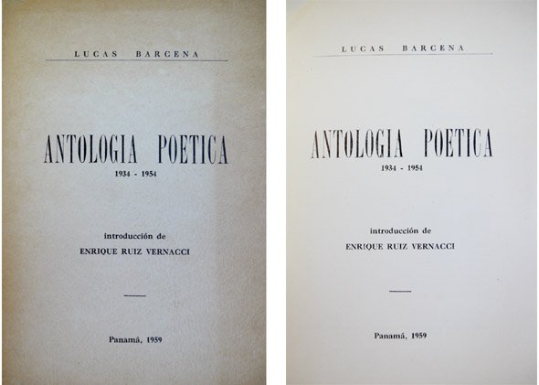 Antología Poética, 1934-1954. Introducción de Enrique Ruiz Vernacci.
