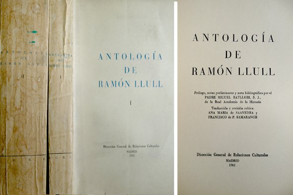 Antología. Prólogo y notas preliminares de Miguel Batllori, Traducción y …