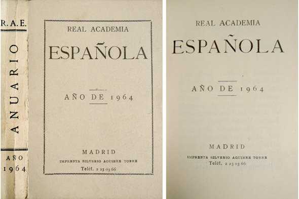 Anuario. Año de 1964.