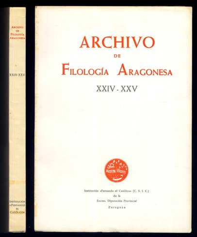 Archivo de Filología Aragonesa. XXIV-XXV. Oliverio Nortes Valls: Estudio del …