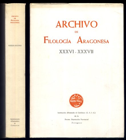 Archivo de Filología Aragonesa. XXXVI-XXXVII. Carlos Alvar: María Pérez "Balteira" …