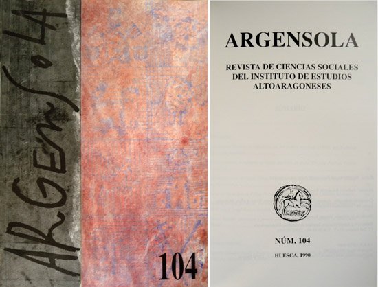 Argensola. Revista del Instituto de Estudios Altoaragoneses. Número 104. (Federico …