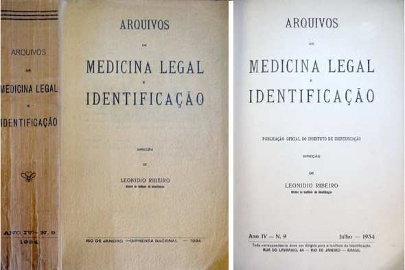 Arquivos de Medicina Legal e Identificação. [Contiene, entre otros artículos: …