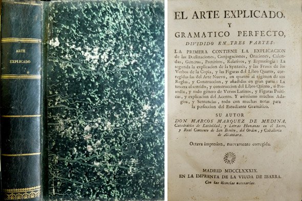 Arte Explicado y Gramático Perfecto. Octava impresión, nuevamente corregida.