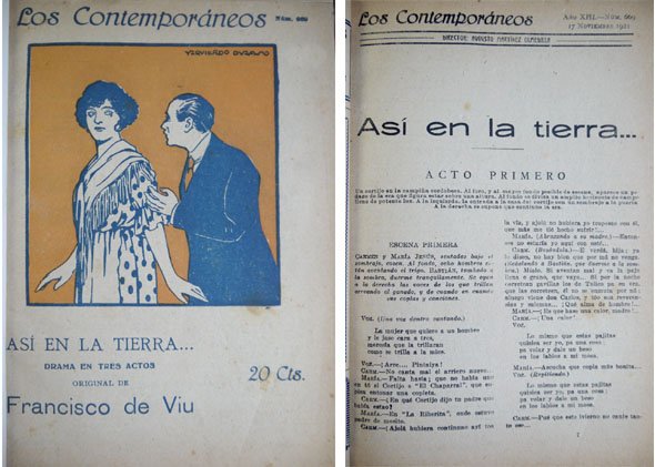 Así en la tierra. Drama en tres actos.