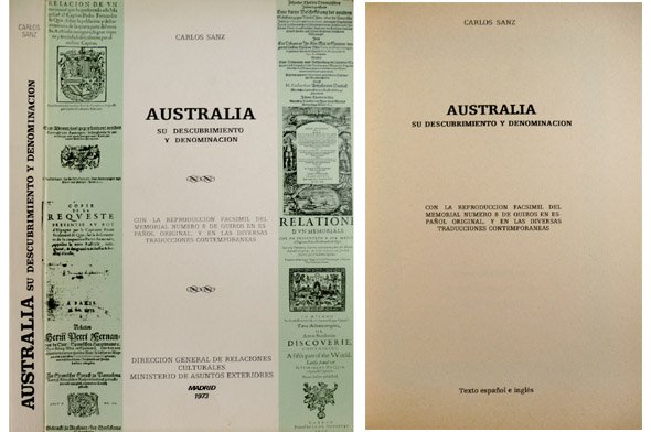 Australia: Su descubrimiento y denominación. Con la reproducción facsímil del …