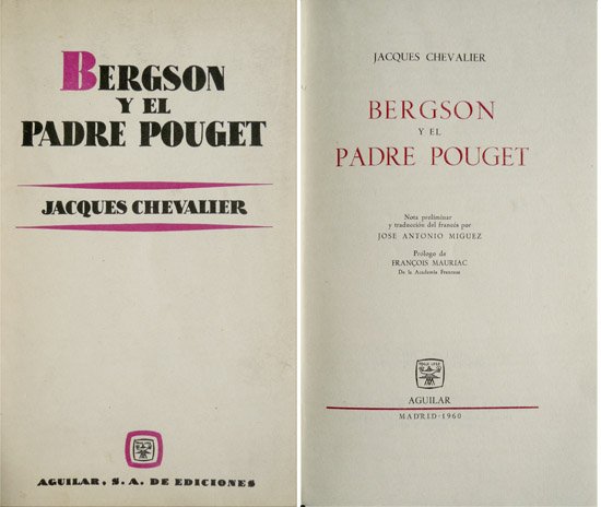 Bergson y el Padre Pouget. Nota preliminar y traducción de …