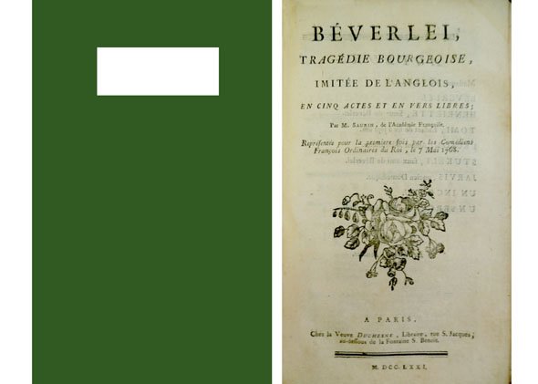 Béverlei. Tragédie bourgeoise imitée de l'anglois (sur l'oeuvre de Edward …