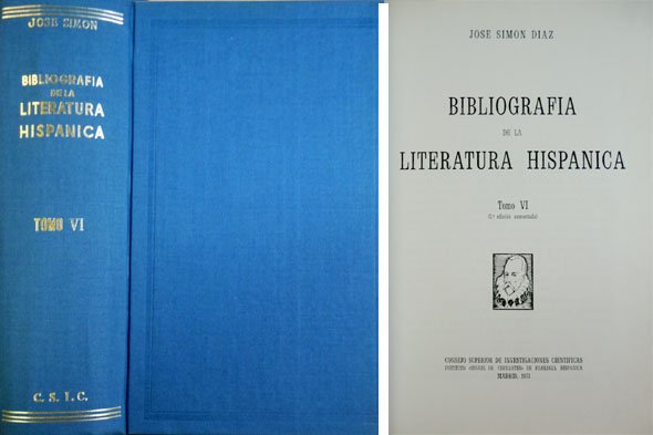 Bibliografía de la Literatura Hispánica. Tomo VI: Siglos XVI-XVII. Autores: …