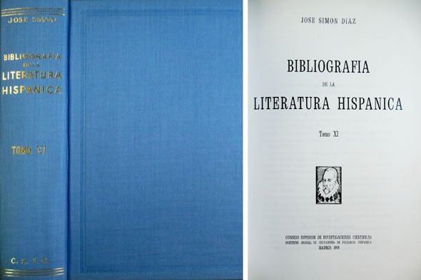 Bibliografía de la Literatura Hispánica. Tomo XI: Siglos XVI-XVII. Autores: … | Immagine principale