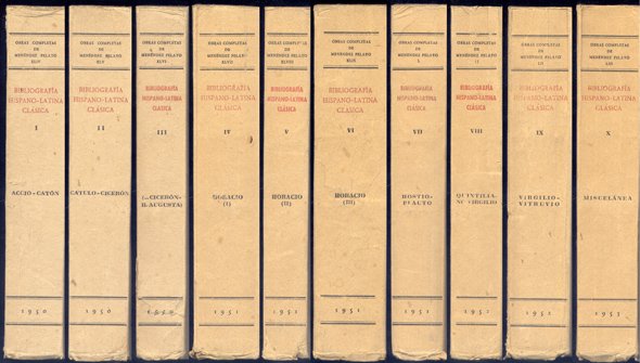 Bibliografía Hispano-Latina Clásica. Edición preparada por Enrique Sánchez Reyes.