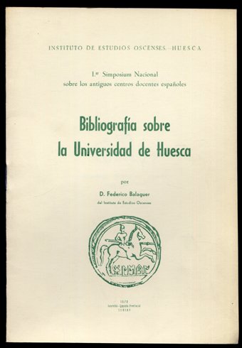 Bibliografía sobre la Universidad de Huesca. | Immagine principale