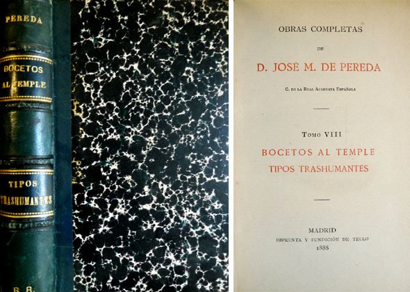 Bocetos al temple. Tipos trashumantes.